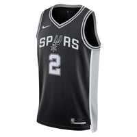 San Antonio Spurs Icon Edition Swingman Jersey NBA 2025 First Round Draft Pick - Black - Dylan Harper