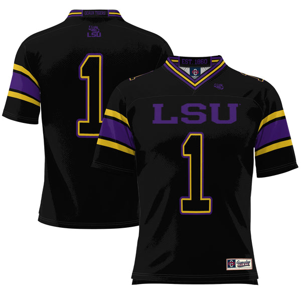 #1 LSU Tigers Endzone Football Jersey - Black