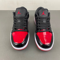 Low Top Sneakers, Black Red Colorway, Lace Up Design, Casual Gift for Sneaker Fans