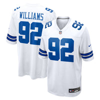 Dallas Cowboys Quinnen Williams White Game Jersey