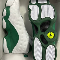 Sneakers, White Green Colorway, Lace Up Design, Casual Gift for Sneaker Fans