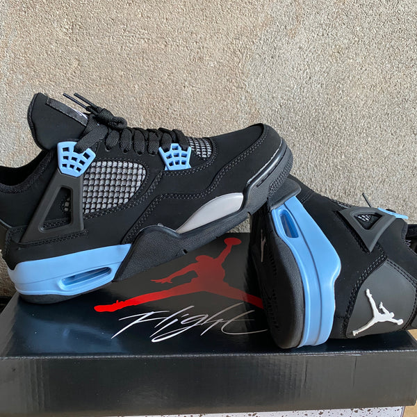 Mid Top Sneakers, Blue Black Gray Colorway, Lace Up Design, Casual Gift for Sneaker Fans