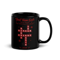 Custom Crossword Coworker Coffee Cup, Best Team Ever Appreciation Mug, Staff Recognition Mug, Christmas Thank You Present for Employees