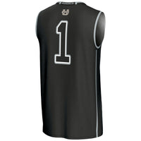 #1 Utah State Aggies Lightweight Basketball Jersey - Black