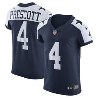 Dallas Cowboys Dak Prescott Navy Alternate Elite Player Jersey