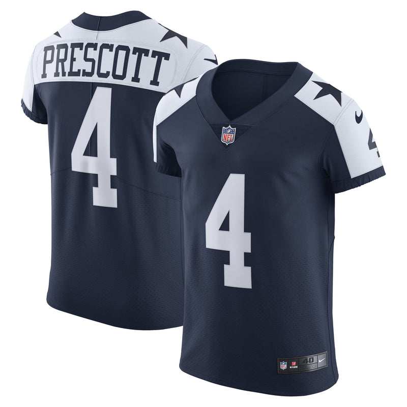 Dallas Cowboys Dak Prescott Navy Alternate Elite Player Jersey
