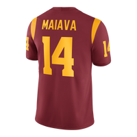 Jayden Maiava USC Trojans Game Football Jersey - Cardinal