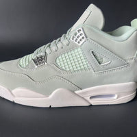 Mid Top Sneakers, Green Colorway, Lace Up Design, Casual Gift for Sneaker Fans