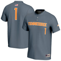 #1 Tennessee Volunteers Lightweight Baseball Fashion Jersey - Gray