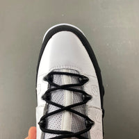 Retro Low Top Sneakers, White Black Colorway, Lace Up Design, Casual Gift for Sneaker Fans