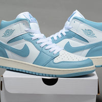 Sneakers, Blue White Colorway, Lace Up Design, Casual Gift for Sneaker Fans