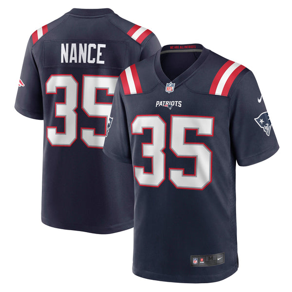 New England Patriots Jim Nance Navy Retired Player Jersey