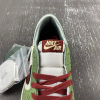 Low Top Sneakers, White Red Green Gold Colorway, Lace Up Design, Casual Gift for Sneaker Fans