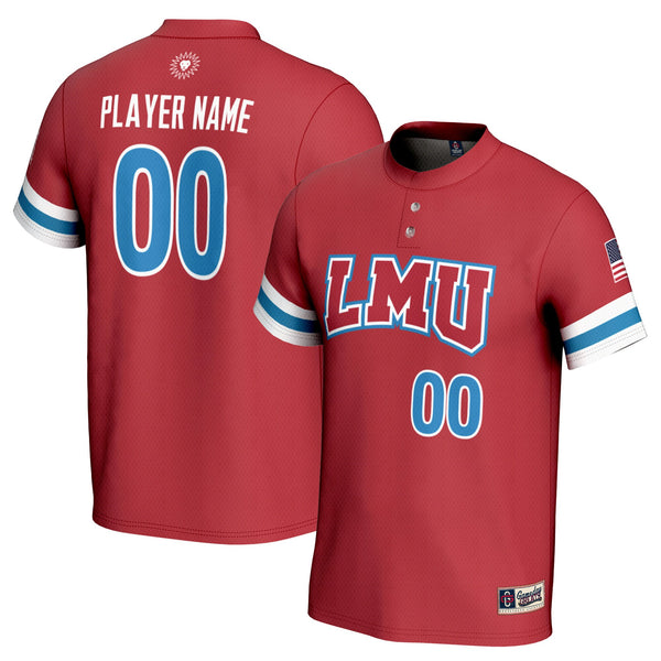 Loyola Marymount Lions NIL Pick-A-Player Softball Lightweight Jersey - Crimson