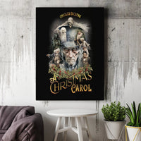Vintage Ebenezer Scrooge Ghosts Wall Art, A Christmas Carol Canvas Print, Classic Holiday Canvas Decor Digital Download