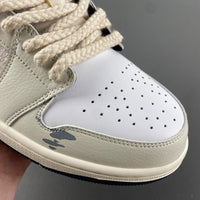 Low Top Sneakers, Blue White Yellow Colorway, Lace Up Design, Casual Gift for Sneaker Fans