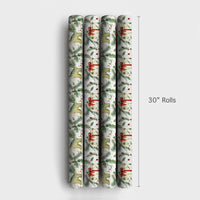 Adorable Brachiosaurus Gift Wrap, Christmas Dinosaur Wrapping Paper, Whimsical Holiday Dino Wrapping Paper, Kids Festive Christmas Gift Wrap