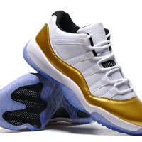 Low Top Sneakers, White Gold Colorway, Lace Up Design, Casual Gift for Sneaker Fans