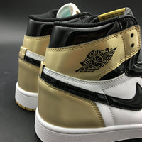 Sneakers, Black Gold Colorway, Leather Footwear, Mismatched Colorway, Lace Up Design, Casual Gift for Sneaker Fans