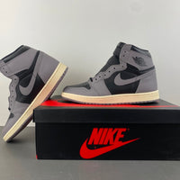 High Top Sneakers, Gray Black Colorway, Lace Up Design, Casual Gift for Sneaker Fans