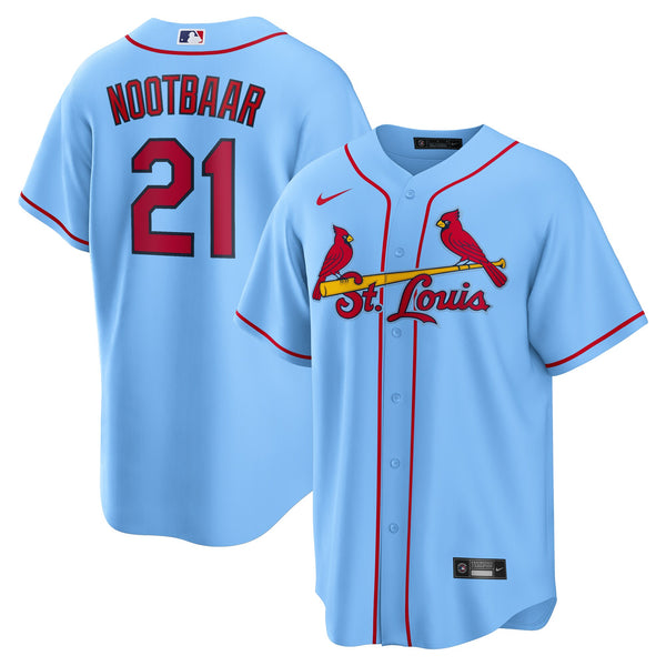 St. Louis Cardinals Lars Nootbaar Light Blue Alternate Replica Jersey