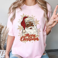 Inclusive Holiday Graphic Tee, Black Santa Christmas T-Shirt, Vintage Black Santa Shirt, Retro Christmas Tee, Holiday Present for Family