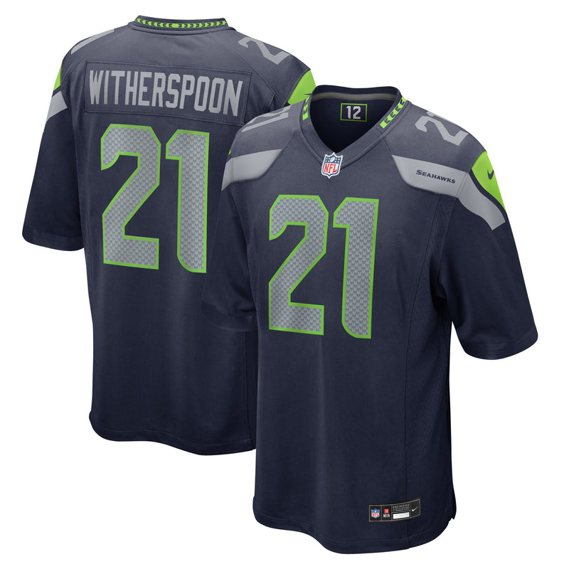 Seattle Seahawks Devon Witherspoon College Navy Game Jersey