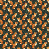 Rustic Pine Forest Gift Wrap, Woodland Fox Wrapping Paper, Winter Fox Christmas Paper, Nature Lover Animal Wrapping Paper, Holiday Gift Wrap