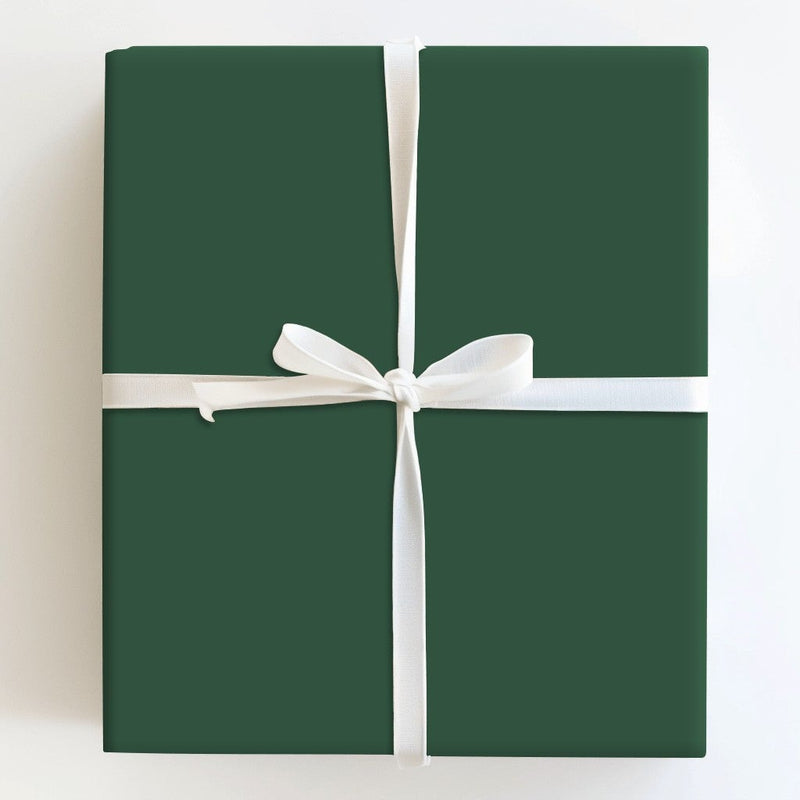Matte Solid Gift Wrap, Dark Forest Green Wrapping Paper, Christmas Holiday Wrapping Paper, Birthday Gift Wrap Roll, Winter Wrapping Paper