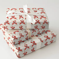 Martial Arts Holiday Gift Wrap, Karate Santa Christmas Wrapping Paper, Humorous Secret Santa Wrapping Paper, Novelty Christmas Gift Wrap Roll