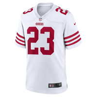 San Francisco 49ers Christian McCaffrey White Game Player Jersey