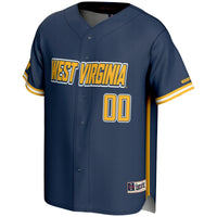 West Virginia Mountaineers NIL Pick-A-Player Lightweight Baseball Jersey - Navy
