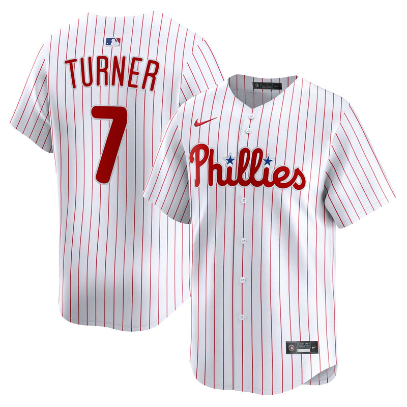 Philadelphia Phillies Trea Turner White Home Limited Player Jersey