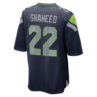 Seattle Seahawks Rashid Shaheed College Navy Team Game Jersey