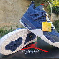 Mid Top Sneakers, Blue White Colorway, Lace Up Design, Casual Gift for Sneaker Fans