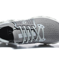 Low Top Sneakers, Gray Colorway, Lace Up Design, Casual Gift for Sneaker Fans