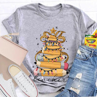 Adorable Holiday Educator Shirt, Christmas Light Pencils Teacher T-Shirt, Festive School Teacher Christmas Tee, Winter Holiday T-Shirt Present