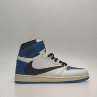 Sneakers, Cream Blue Colorway, Reverse Hook Design, Lace Up Design, Casual Gift for Sneaker Fans