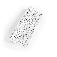 Black and White Holiday Wrapping Paper, Minimalist Christmas Tree Wrapping Paper, Modern Xmas Tree Gift Wrap