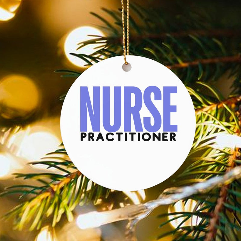 NP Graduation Keepsake Ornament, Nurse Practitioner Christmas Ornament, Healthcare Worker Ceramic Ornament, Medical Present for NP Student