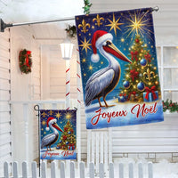Joyeux Noel Cajun Holiday Flag, Louisiana Pelican Christmas Garden Flag, Double-Sided French Creole Flag, Louisiana State Pride Decor
