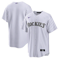 Colorado Rockies White Home Blank Replica Jersey
