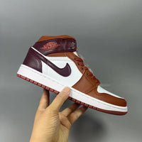 High Top Sneakers, Red Colorway, Lace Up Design, Casual Gift for Sneaker Fans