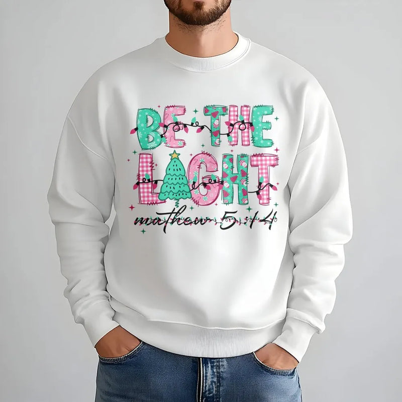 Matthew 5, Be the Light Sweatshirt, 14 Christian Christmas Crewneck, Faith Based Holiday Sweater, Religious Xmas Pullover, Church Present