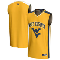 West Virginia Mountaineers Spirit Basketball Jersey - Gold