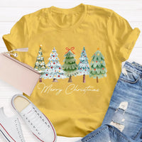 Festive Christmas Tree Shirt, Merry Christmas Tree T-Shirt, Retro Holiday Graphic Tee, Winter Xmas Pullover Tee, Christmas Present