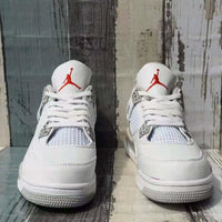 Sneakers, White Gray Silver Colorway, Lace Up Design, Casual Gift for Sneaker Fans