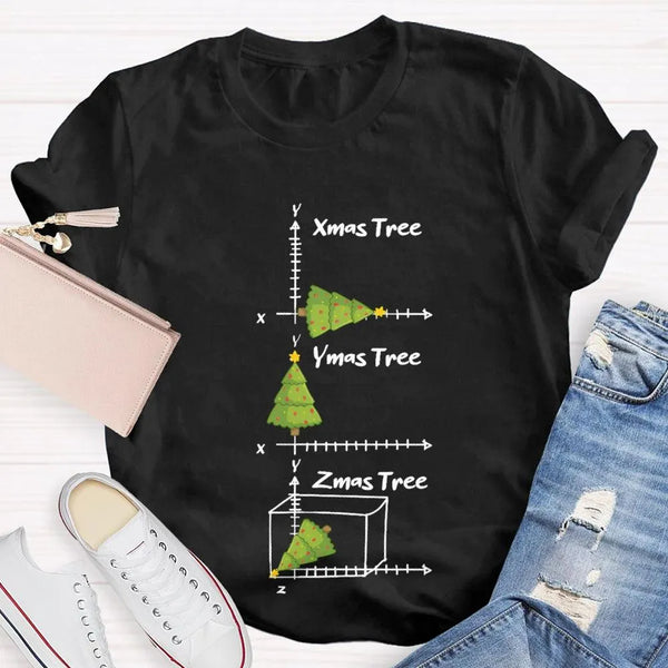 Humorous Holiday Mathematician Shirt, Christmas Math Teacher T-Shirt, Adorable Festive Math Graphic Tee, Winter STEM Teacher 