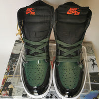 Sneakers, Black Green Colorway, Lace Up Design, Casual Gift for Sneaker Fans