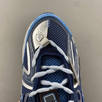 Low Top Sneakers, Blue Colorway, Lace Up Design, Casual Gift for Sneaker Fans